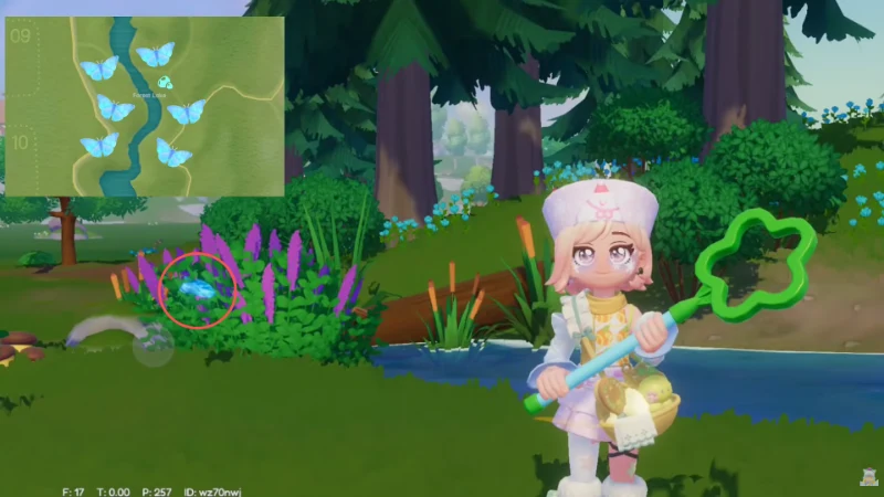 Frost Sulkosky's Morpho (Biru Muda) location in Heartopia